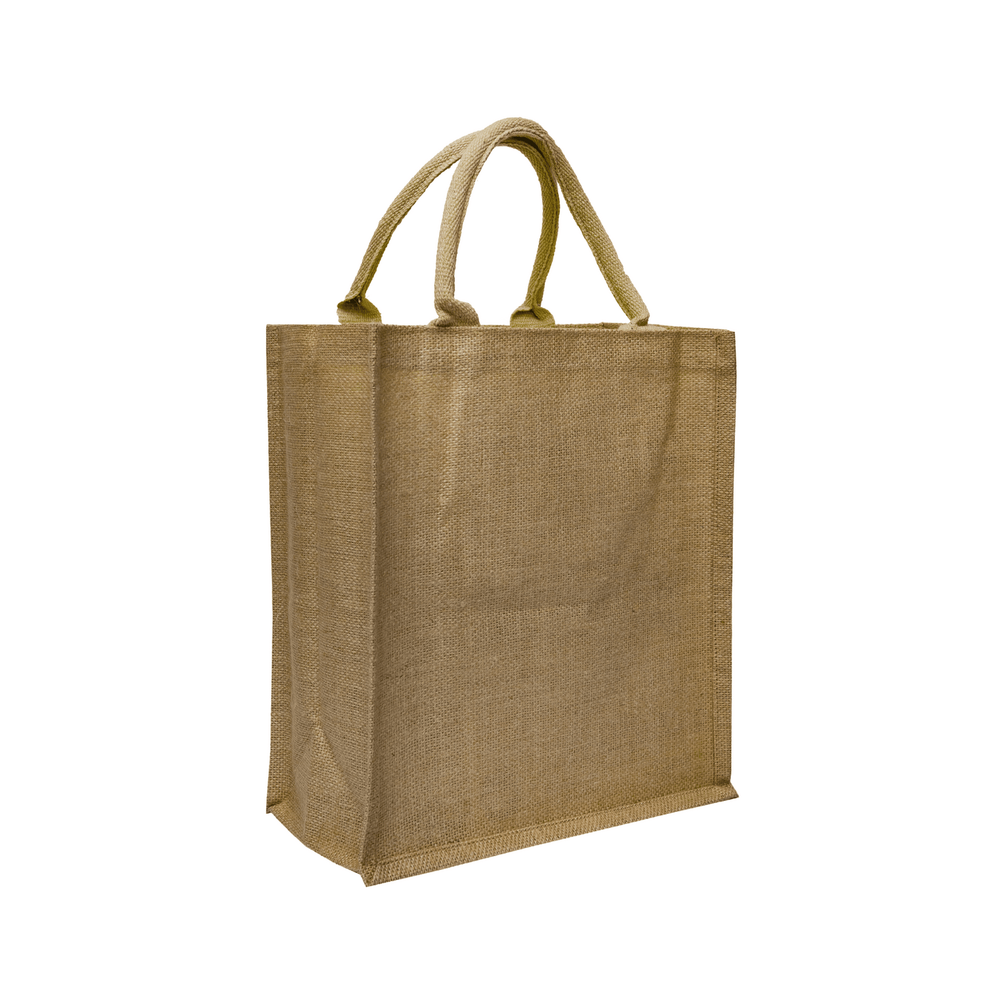 A customisable jute tote bag, perfect for adding your company logo and creating unique corporate swag.