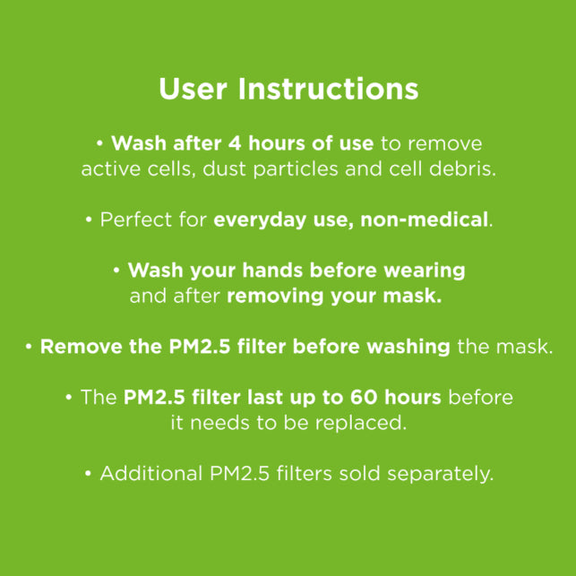 Ensure the safety and effectiveness of your custom kids' face mask with these user instructions: Regular washing, proper filter use, and hand hygiene are essential.