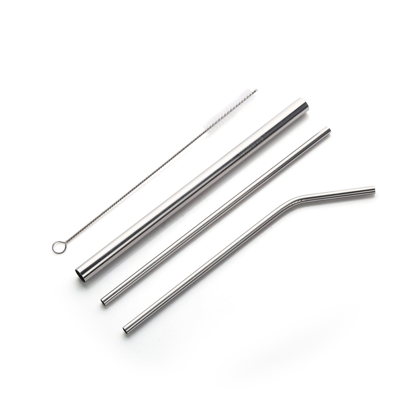 Custom stainless steel straw set of 4 for corporate gifts branded with your logo