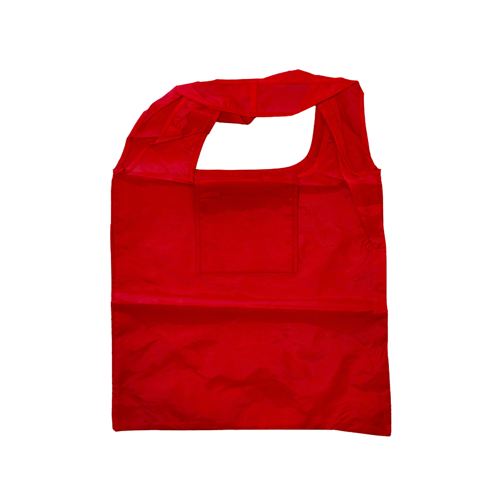 Customisable red tote bags. Ideal for logo printing.