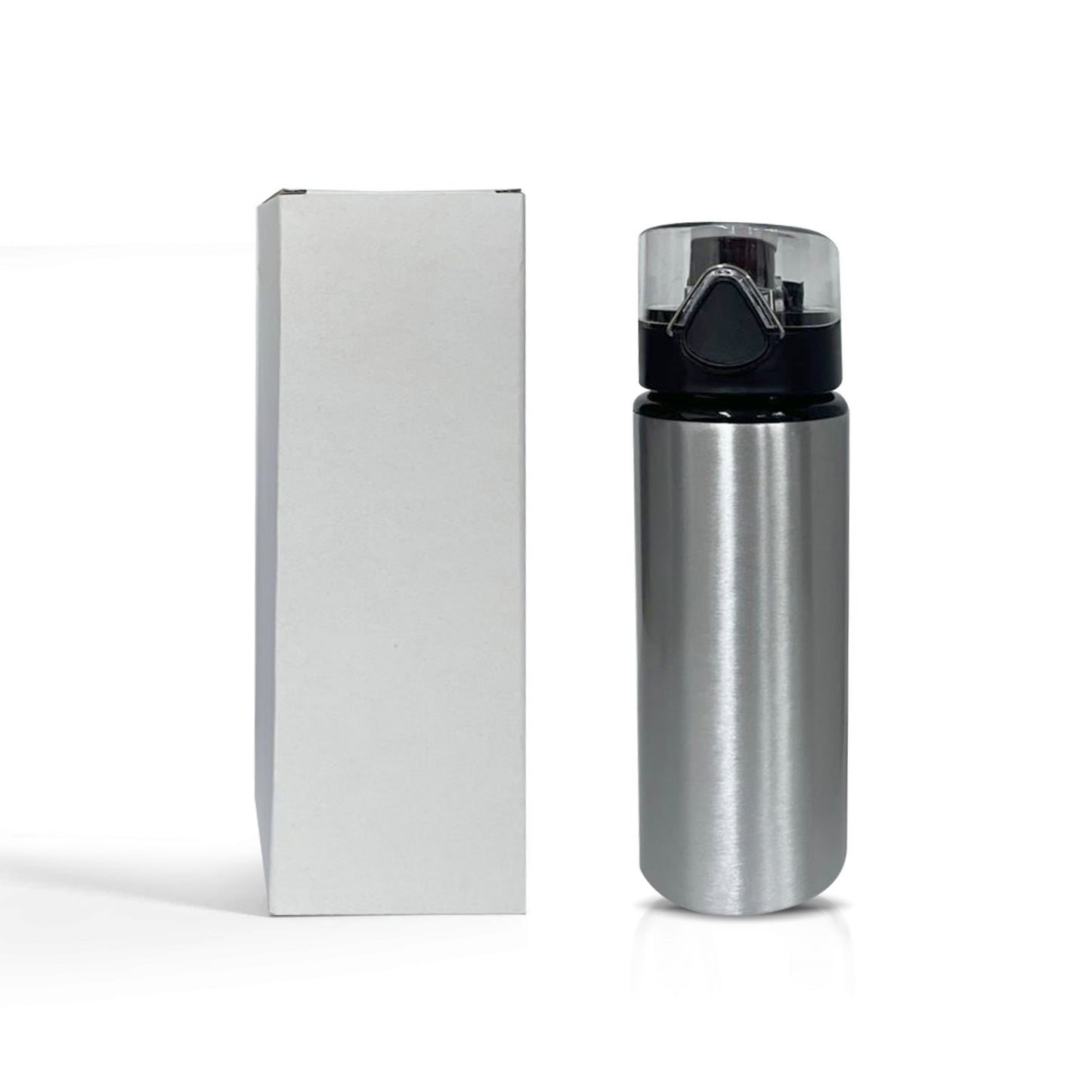 700ml silver aluminum water bottle - ideal for custom branding and promotional giveaways