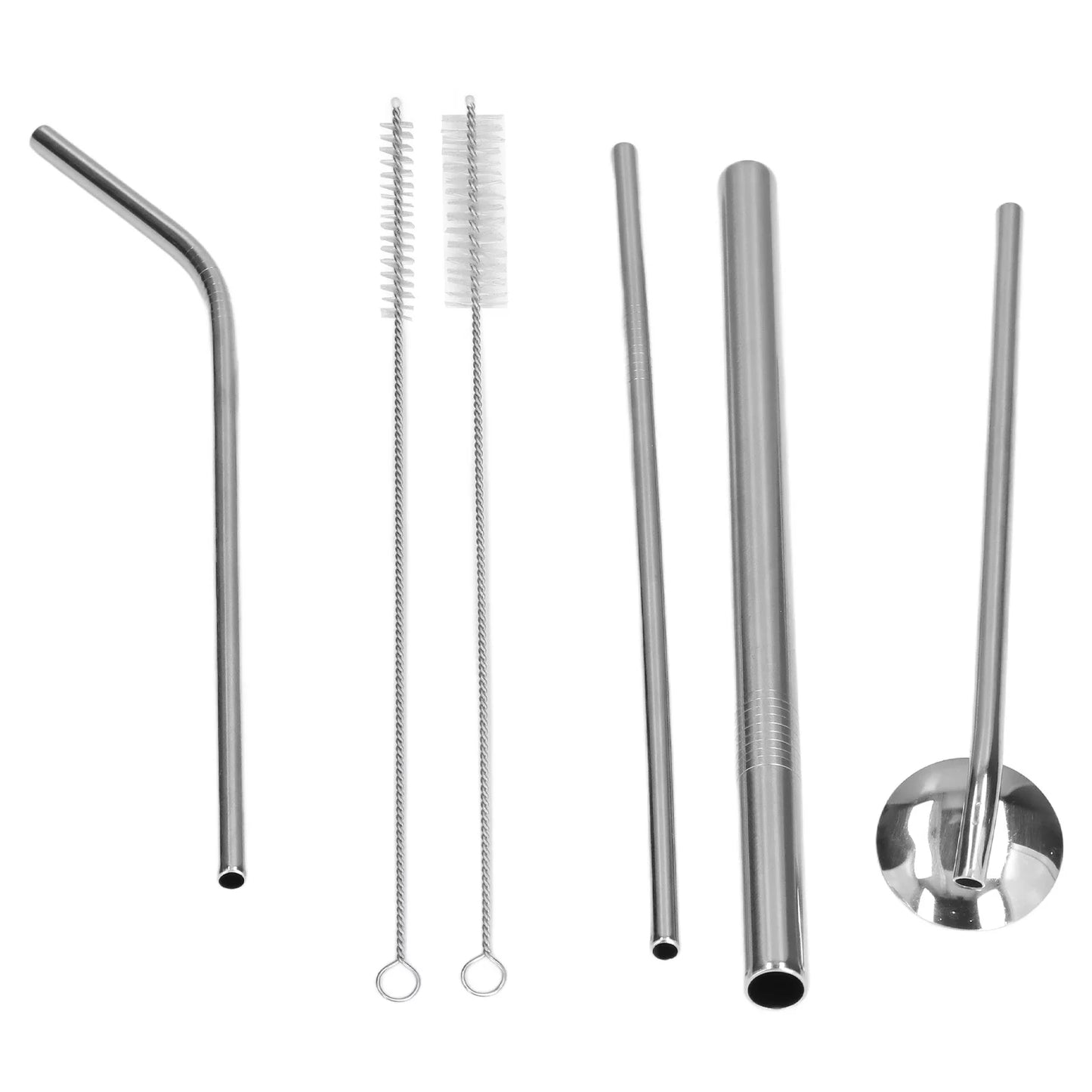 Stainless steel reusable straw set for corporate gifts, eco-friendly and customizable with your logo