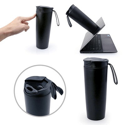 Vacuum insulated tumbler with a leakproof lid and secure suction base